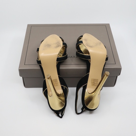 BCBG Madelia black suede/leather sling-backs - Picture 5 of 7